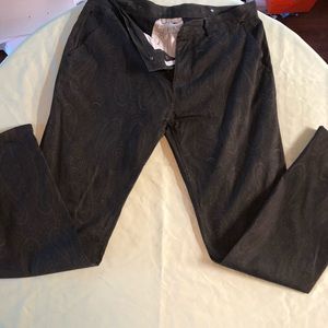 Black Scale Paisley print pants